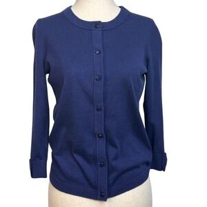 Kate Spade Navy Button-Up Cardigan